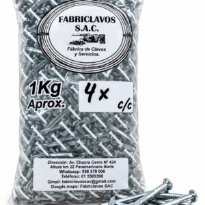 CLAVOS DE  4" DE MADERA X KG