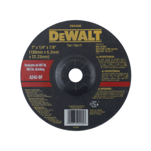 DISCO DESBASTE - DEWALT, 7 X 1/4 X 7/8 PULG