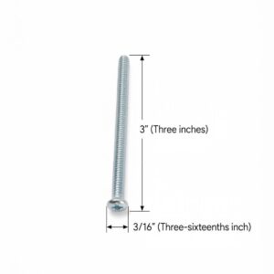 TORNILLO STOVOL 3/16" X 3"