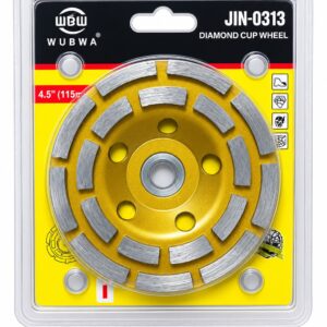 DISCO COPA PULIDORA DE CONCRETO 4 1/2" WUBWA